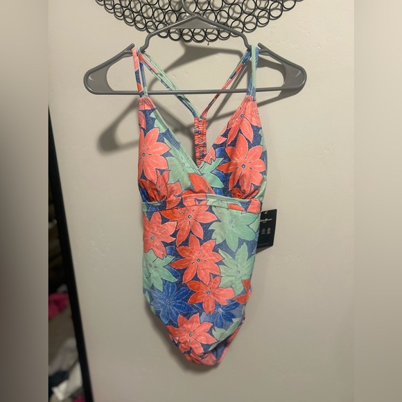 Eddie Bauer Other - Eddie Bauer Floral Braided Back One Piece – Size M (NWT)